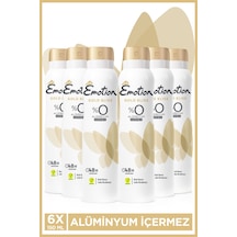 Gold Bliss Kadın Alüminyumsuz Vegan Deodorant 6x150 ML Hızlı Kurur , Leke Bırakmaz