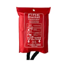 Cam Elyafı Fiberglass Yangın Battaniyesi 150x180 Cm Fire Blanket Cepli Model