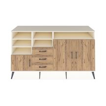 Kronos Konsol 7 Raflı 3 Çekmeceli 3 Kapaklı 176x59x99 Aytaşı-çam Aytaşı-çam