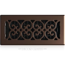 Decor Grates 4-inç 10 İnç Kaydırma Floor Register, Kahverengi, Sph410-rb