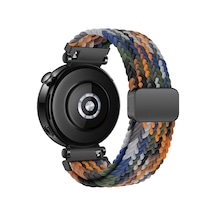 Örgü Loop 18mm Kumaş Kordon Huawei İle Uyumlu Gt5 41mm/gt5 Pro 42mm/gt4 41mm İçin Manyetik Tokalı Terlemeye Karşı Nefes Alabilen Bileğe Göre Ayarlanabilen Elastik Kayış Çok Renkli