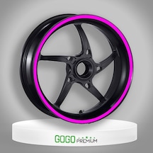 Gogo Lüks Jant Şeridi Seti Florasan Pembe 7cm X 7m Renkli