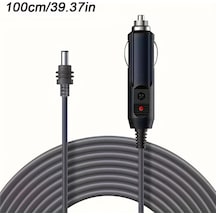 Chuangyinshop Starlink Mini Dc Oto Çakmaklı Güç Kablosu 12v 24v Grey 39.37inch Kamyon Otobüs Aksesuarları
