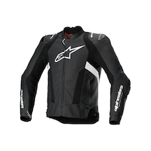 Alpinestars Missile V3 Airflow Deri Korumalı Motosiklet Montu Siyah Beyaz