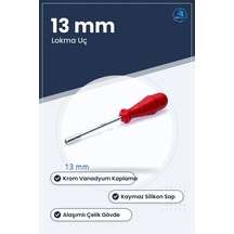 Lokma Uçlu Tornavida 13 Mm Krom Vanadyum Kaplama Kaymaz Silikon S