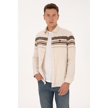 U.s. Polo Assn. Erkek Gömlek Desenli 50308334-vr256 İnci