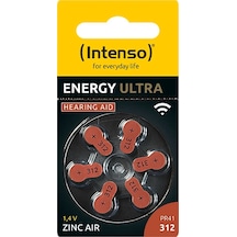 Intenso Energy Ultra A312 İşitme Cihazı Pili 6'lı