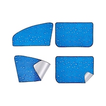 Sones R-2938 Tek Katlı Güneş Koruma Manyetik Araç Perdesi Araç Su Damlası Güneşlik Mavi Sol