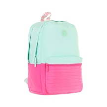 Kaukko Quick Kız Çocuk Üç Bölmeli Yeşil Pembe Kapitone Detaylı Okul Sırt Çantası - K1790 Yeşil - Pembe