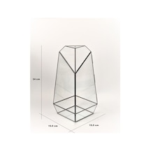Dekoratif Cam Fanus - Geometrik Cam Fanus - Teraryum Cam Fanus (485930798)