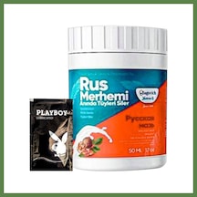 Bezos Playboy Turquoise Ceviz & Ceviz Sütü Rus Merhemi 50 Ml Tüylere Krem + Yanında Jel Hb006