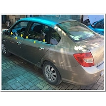 Markadan Renault Clio Symbol Krom Cam Çıtası 2009-2012 4 Parça   Pa