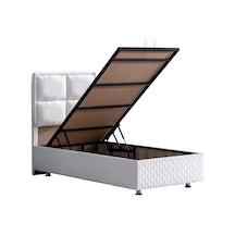 Setaymobilya Baza, Grand Tek Kişilik Beyaz Baza + Başlık Seti