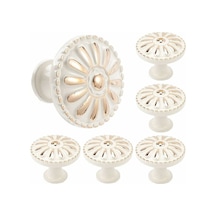 Beyaz Çinko Alaşımından Yapılmış Tek Parça Mantar Şeklindeki Dolap Kapı Kolu