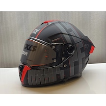 Axxıs Kask Hawk Evo Sv Type Studıo B5 Mat Kırmızı/siyah Kırımızı/siyah
