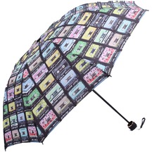 Marlux Nostalji Kaset Desenli 8 Telli Manuel Rüzgara Dayanıklı Şemsiye M21mar606r01 - Çok Renkli