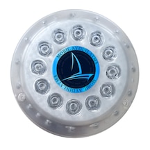 Tekne Su Altı Lambası. Beyaz Işık. 12 Led. 12/24v. Yuvarlak