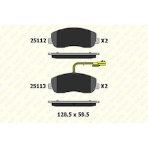 Kale Balata 2511218105 Disk Balata Arka Fıslı Tek Teker 4420066