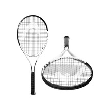 Head Geo Speed Yetişkin Tenis Raketi - Ön Sinirli Kafa Işık Dengesi 27,5 İnç Raket - 4 3/8 Kavrama, Siyah/beyaz
