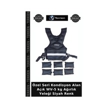 Özel Seri Kondisyon Alan Açık Wv-5 Kg Ağırlık Yeleği Siyah Renk Belirtilmemiş