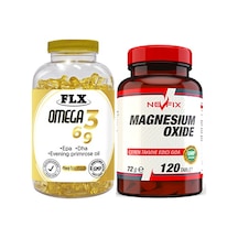 Flx Omega 3-6-9 Balık Yağı 180 Softgel & Nevfix Magnesium Oxide