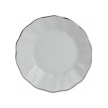 Yaldızlı Çay Tabağı Platinbeyaz Çok Renkli