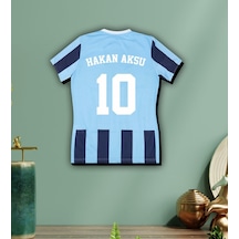 Bk Gift Kişiye Özel İsimli Taraftar Forma 3d Ahşap Tablo 6, Arkadaşa Hediye, Sevgiliye Hediye, Doğum Günü Hediyesi Kobitmeyencom30166 Bk Gift