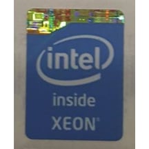 OEM intel inside XEON Sticker Etiket D6