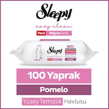 Sleepy Meyve Serisi Yüzey Temizlik Havlusu Mendili Pomelo 100 Yaprak Beyaz