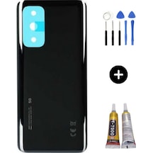 Xiaomi Mi 10t Uyumlu Arka Pil Kapağı Siyah + Montaj Seti Çok Renkli