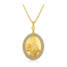 Gümüş Tuğralı Oval Kadın Kolye (531911442) Gümüş Tuğralı Oval Kadın Kolye (531911442)