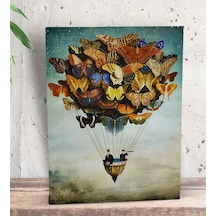 Bk Gift Kelebekler Tasarımlı Dekoratif Mini Kanvas Tablo 15X20Cm- (551116198)