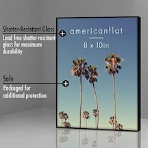 Önden Yükleme 8x10 Siyah Resim Çerçevesi - 6'lı Set - Kırılmaya Dayanıklı Camlı İnce Fotoğraf Çerçeveleri Ve Yatay Ve Dikey Ekran İçin Açılır Şövale Standı