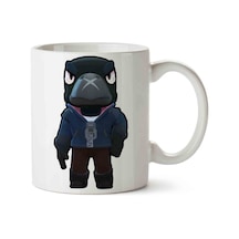 Brawl Stars Crow Karakter İki Tarafı Baskılı Kupa Bardak.jpg