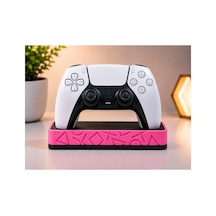Ps5 Uyumlu Dualsense Oyun Kolu Standı Masaüstü Controller Tutucu Dekoratif Gamepad Standı Pembe