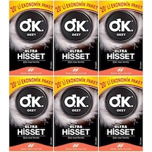Okey Ultra Hisset Prezervatif 6 x 20'li