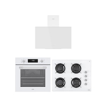 Vestel AF-6841 B - AO-65104 B-DG-T - AD-63340 B Eğik Beyaz lı 65 Dijital Set