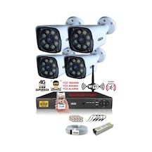 Ids 4 Kameralı 5mp Sony Lensli 1080p Fullhd Gece Renkli Full Kamera Seti Su Geçirmez Cepten İzle Ds 2034hd Wl Set4 Nohdd