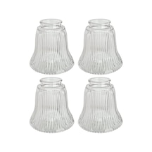 Aspen Creative 23080-4a Geçişli Şeffaf Fitilli Tavan Vantilatörü Yedek Cam Gölge, 6,5 Cm Takıcı, 10,6 Cm Çap X Diğer