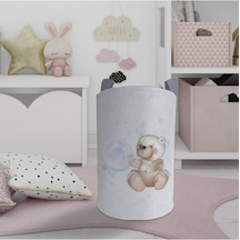Mekta Home Bebek Ve Çocuk Odası Balon Çıkaran Ayıcık Desenli Oyuncak Sepeti Renkli Çok Renkli