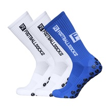 Hallow-3 Paket Spor Çorapları Atletik Çoraplar Kaymaz Hızlı Mavi39-46