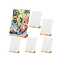 Paket Sublimasyon Fotoğraf Çerçeveleri Boşlukları 5 X 7 İnç Ahşap Tabanlı