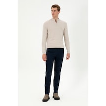 U.S. Polo Assn. Erkek Lacivert Slim Fit Kanvas Pantolon 50297578-VR033