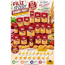 Filiz Güven Bitkisel 17 Çeşit Karma Makarna Paketi - 8,5 Kg Avantaj Kolisi - Ekonomik Aile Boy Karışık Makarna Seti