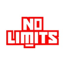 No Limit Sticker 17x17 Cm Kırmızı