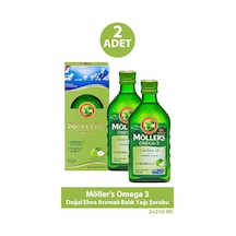 Möller's Omega 3 Doğal Elma Aromalı Balık Yağı Şurubu 250 Ml 2 Adet