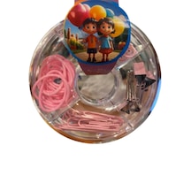 Ataş Seti Yuvarlak Lastikli Pembe