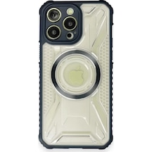 Newface Apple İphone 12 Pro Max Kılıf Prag Magneticsafe Kapak - Lacivert
