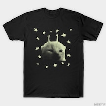 Flood Of Style Uzaylı Kedi Meme T-shirt Erkekler Kadınlar Için % 100% Pamuk T Shirt Kısa Kollu Üstler 1226-2 Çok Renkli