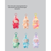 Dekoratif Yumuşak Labubu Peluş Figür Koleksiyonluk Ve Çocuklara Uygun Hediye 20 Cm Çok Renkli